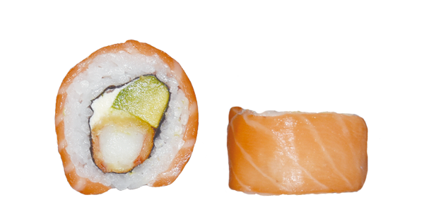 pink roll sushi